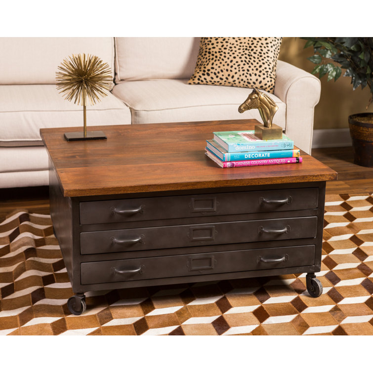 Darby Home Co Borquez Wheel Coffee Table with Storage & Reviews Wayfair